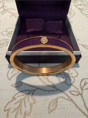 Charriol Purple Women's Forever Icon Bangle Bracelet - L